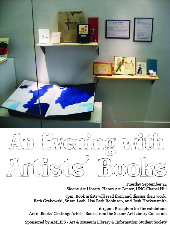 flier for AMLISS book reading